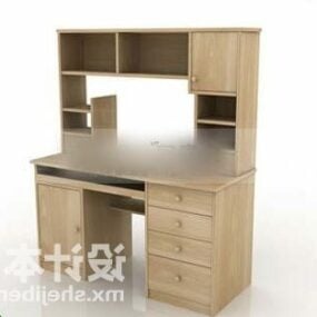 Bookcase With Dresser Combine 3d model