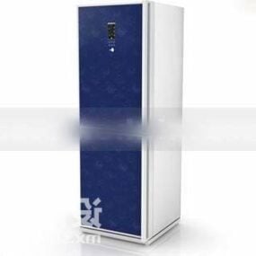 Blue Color Refrigerator 3d model