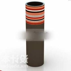 Cylinder Vase Pattern Decorative 3d model