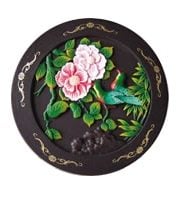 Artwork Decorative Dish With Flower Pattern 3d model