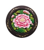Tableware Decorative Dish With Flower Texture 3d model