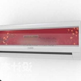 Air Conditioning Red Color 3d model