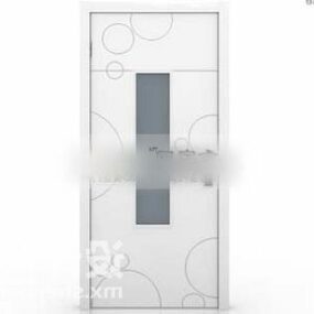 Tür mit mittlerer Glaslinie 3D-Modell