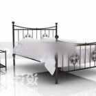 Antique Iron Double Bed V1