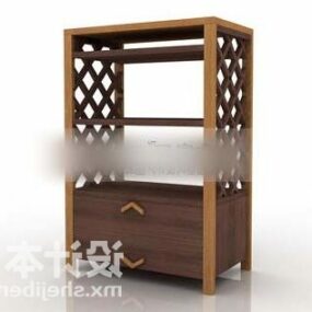 3д модель китайского приставного шкафа