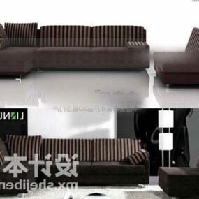 Model 3d Sofa Pola Strip
