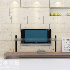 Model 3d Dinding Latar Belakang TV Modern Rumah