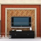 Red Background Tv Wall