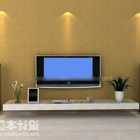 Tv Wall Minimalist Style 3d model