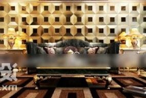 Camel Sofa European Furniture 3d model