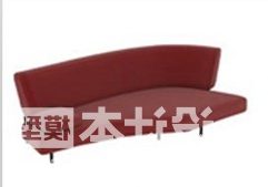 Curved Sofa Modernism Style 3d model