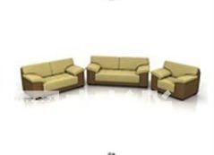3д модель Современное кресло и диван Pack