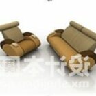 Nowoczesny fotel w kształcie gładkiej sofy