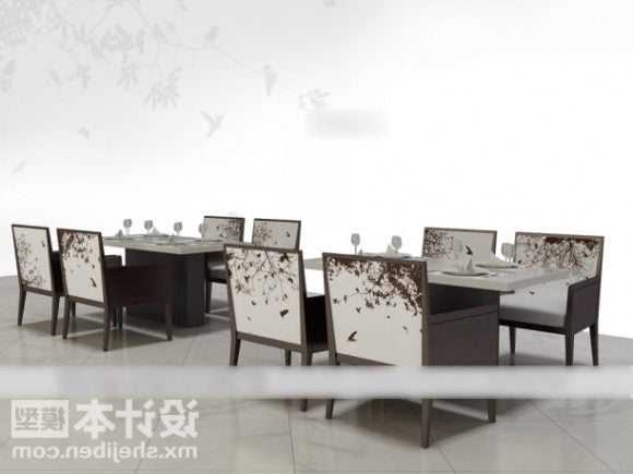 Restaurant Table And Chair Modern Set