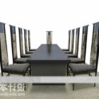 Juego de muebles de mesa y silla de comedor chino