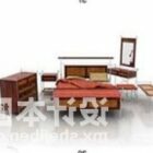 Double Bed With Mirror And Console Table