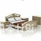 Antique Wood Double Bed Furniture