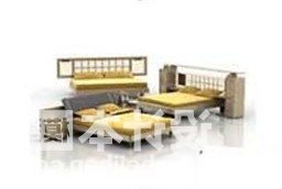 Set Katil Dengan Meja Malam model 3d