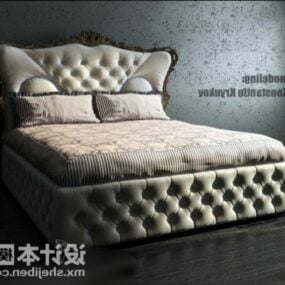 Luxurious Double Bed Furniture 3d model