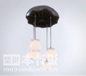 מנורת תקרה סינית מודרנית דגם תלת מימד