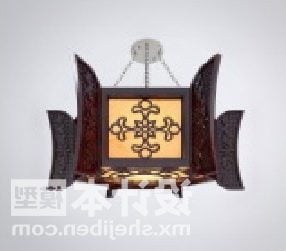 نموذج المصباح الصيني التقليدي ثلاثي الأبعاد