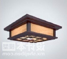 Lampada da soffitto cinese vintage modello 3d
