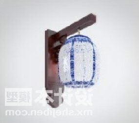 مصباح إضاءة الفانوس الصيني القديم نموذج ثلاثي الأبعاد