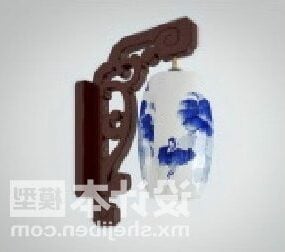 중국 복고풍 벽 램프 랜턴 스타일 3d 모델