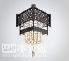 Çin Vintage Tavan Lambası Aydınlatma Armatürleri 3D model