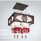 Accesorios de iluminación de lámpara de techo chino estilo tallado