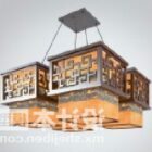 Four Square Shade Chinese Retro Lamp