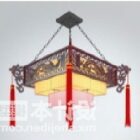 Retro lampa s čínskými lampami
