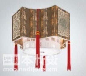 중국 골동품 랜턴 램프 3d 모델