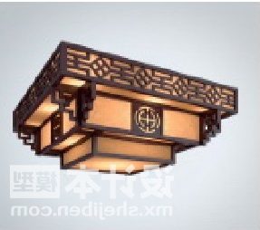 Lampada cinese quadrata in stile tradizionale
