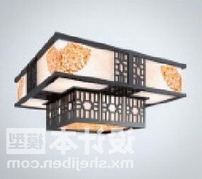 Антикварна ретро китайська лампа 3d модель