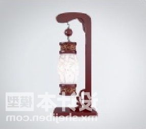 Kinesisk hengende stil gulvlampemøbler 3d-modell