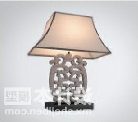 Model 3d Perabotan Cina Lampu Meja Hotel