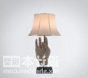 Base per scultura con lampada da tavolo per hotel cinese Modello 3d