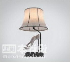 Chinese Bedroom Table Lamp Furniture 3d model