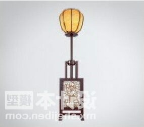 Chinese Floor Lamp Vintage Furniture 3d model