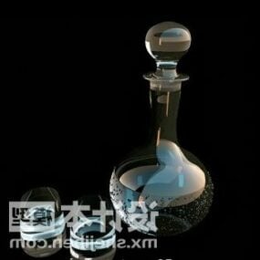 Glass Vase Decorative 3d model