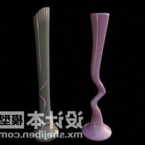 Vaisselle en vase stylisé modèle 3D