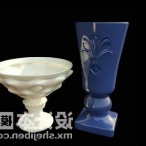 Ceramic Vase Tableware 3d model