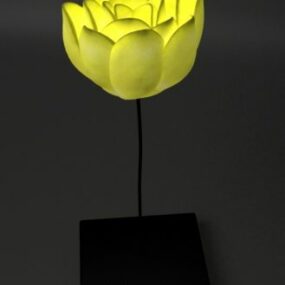 Bloemvormig kunstwerk Decoratief 3D-model