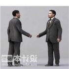 Businessman Handshake Character