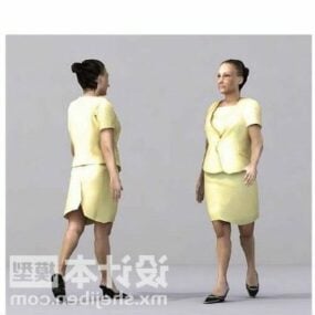 Women In Fashion Suit 3d model