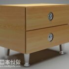 Bedside Table Yellow Wooden Furniture