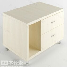 米色床头柜3d模型