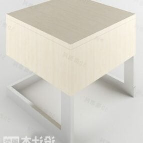نموذج طاولة جانبية للسرير ناتئ ثلاثي الأبعاد