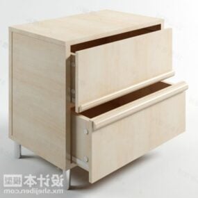 Bedside Table Drawers Style 3d model